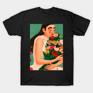 Women with Flowers T-Shirt